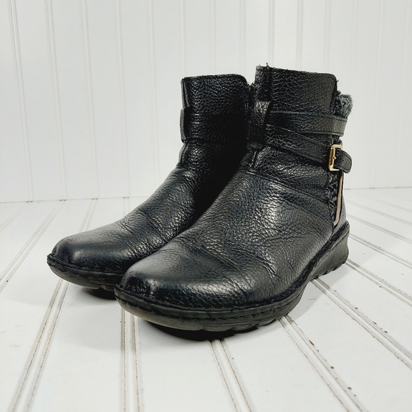 Lobo Solo Black Bovine Leather Ankle Bootie E938 - Picture 1 of 12